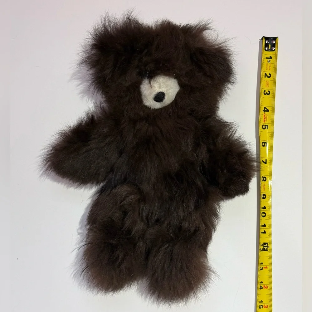 Peruvian Alpaca Fur Teddy Bear - Picture 3 of 3